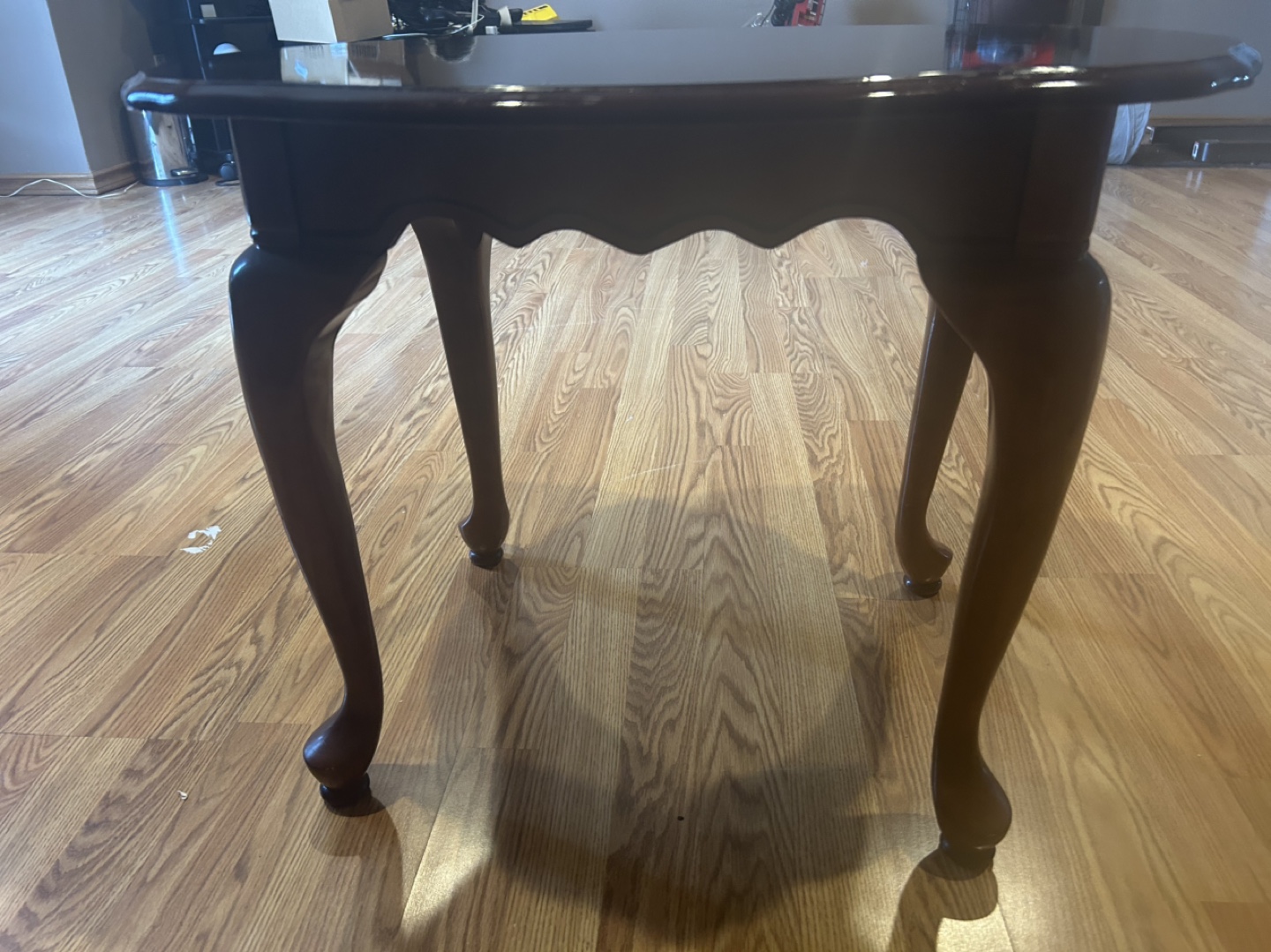 Dark wood accent table - photo 2