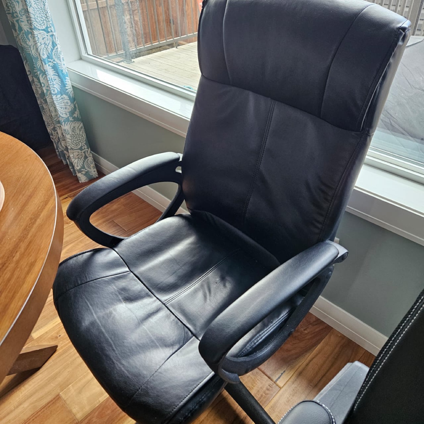 Black Leather Office Chair