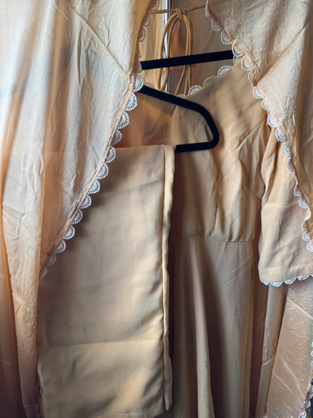 Beige  A shape Kameez with Dupatta and pant palazzo thumbnail