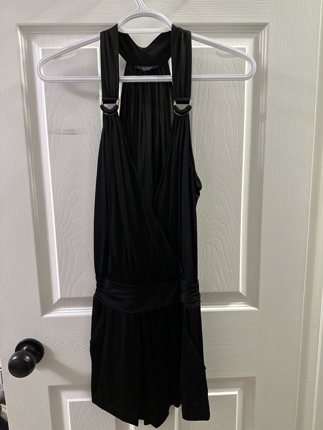 GUESS Black Halter Jumpsuit