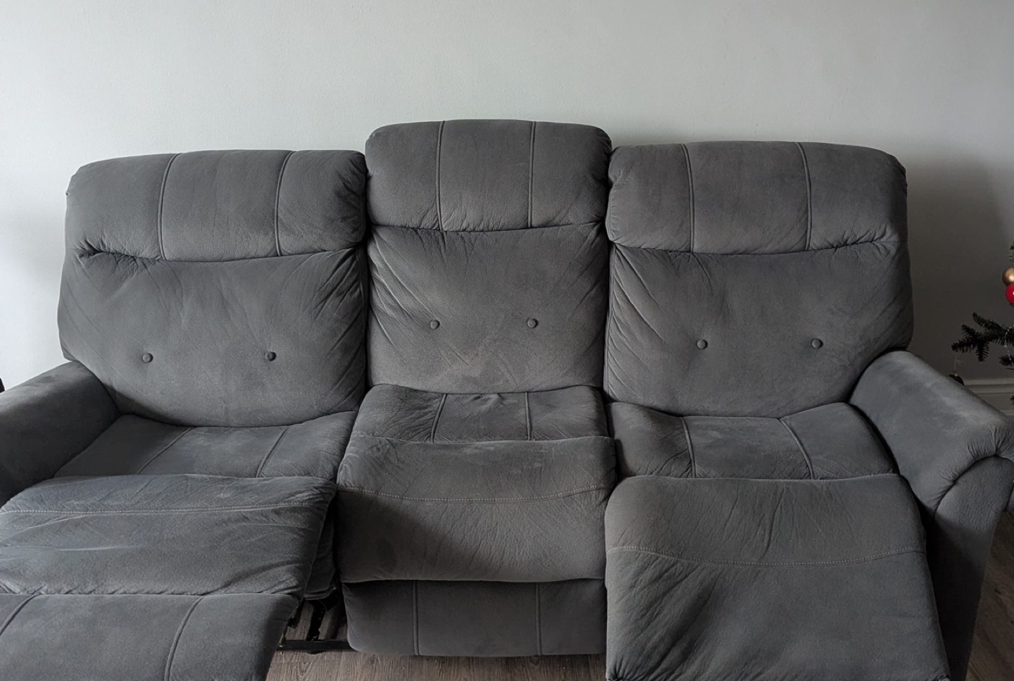Grey Recliner Sofa