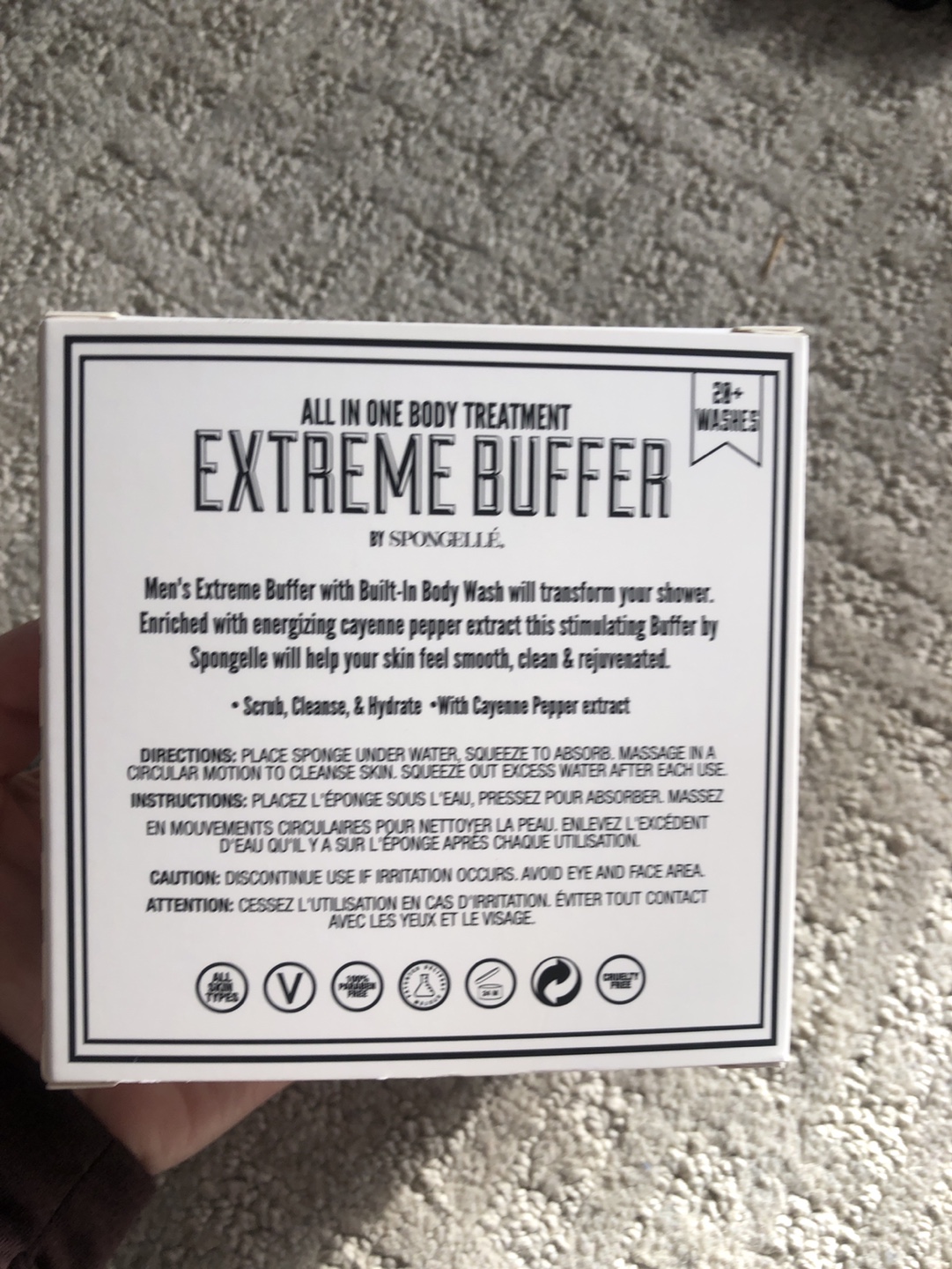 Spongelle Men's Extreme Buffer Body Wash - photo 2