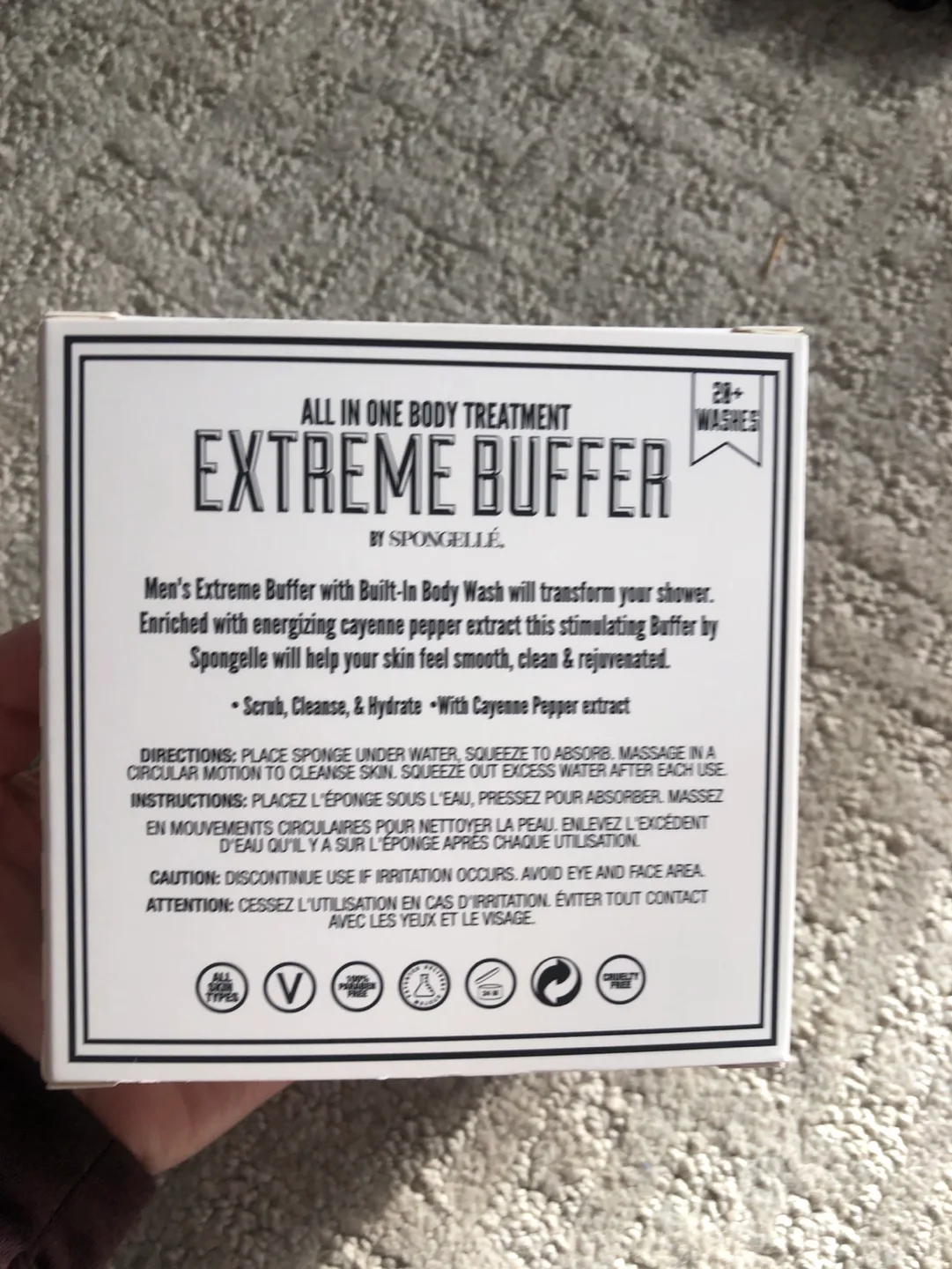 Spongelle Men's Extreme Buffer Body Wash image indicator(2)