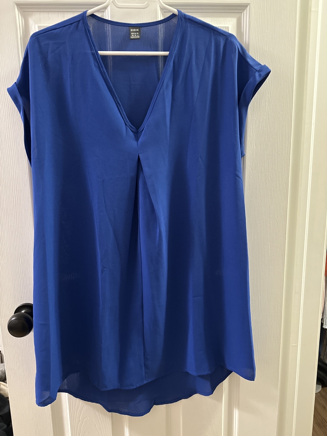 Shein Royal Blue V-Neck Dress