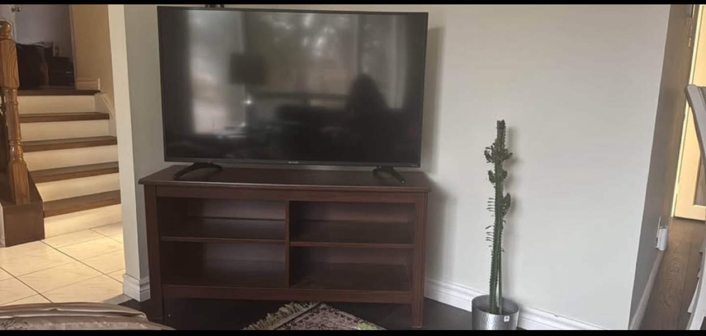 Dark Brown Wooden TV Stand - photo 3