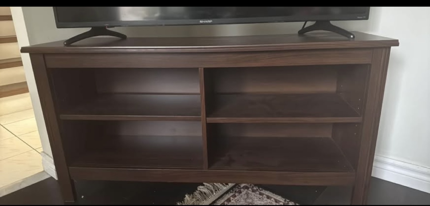 Dark Brown Wooden TV Stand - photo 5