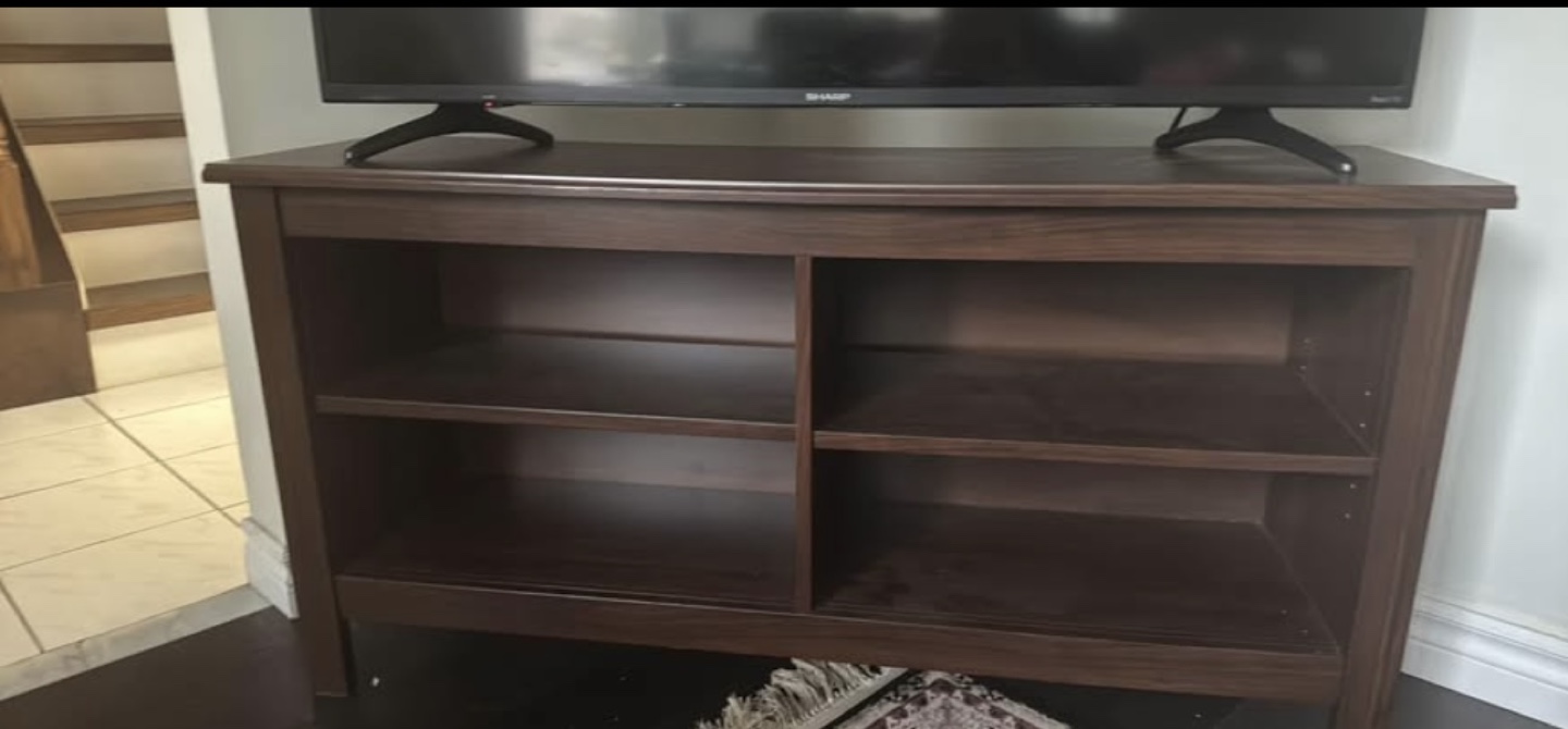 Dark Brown Wooden TV Stand - photo 4
