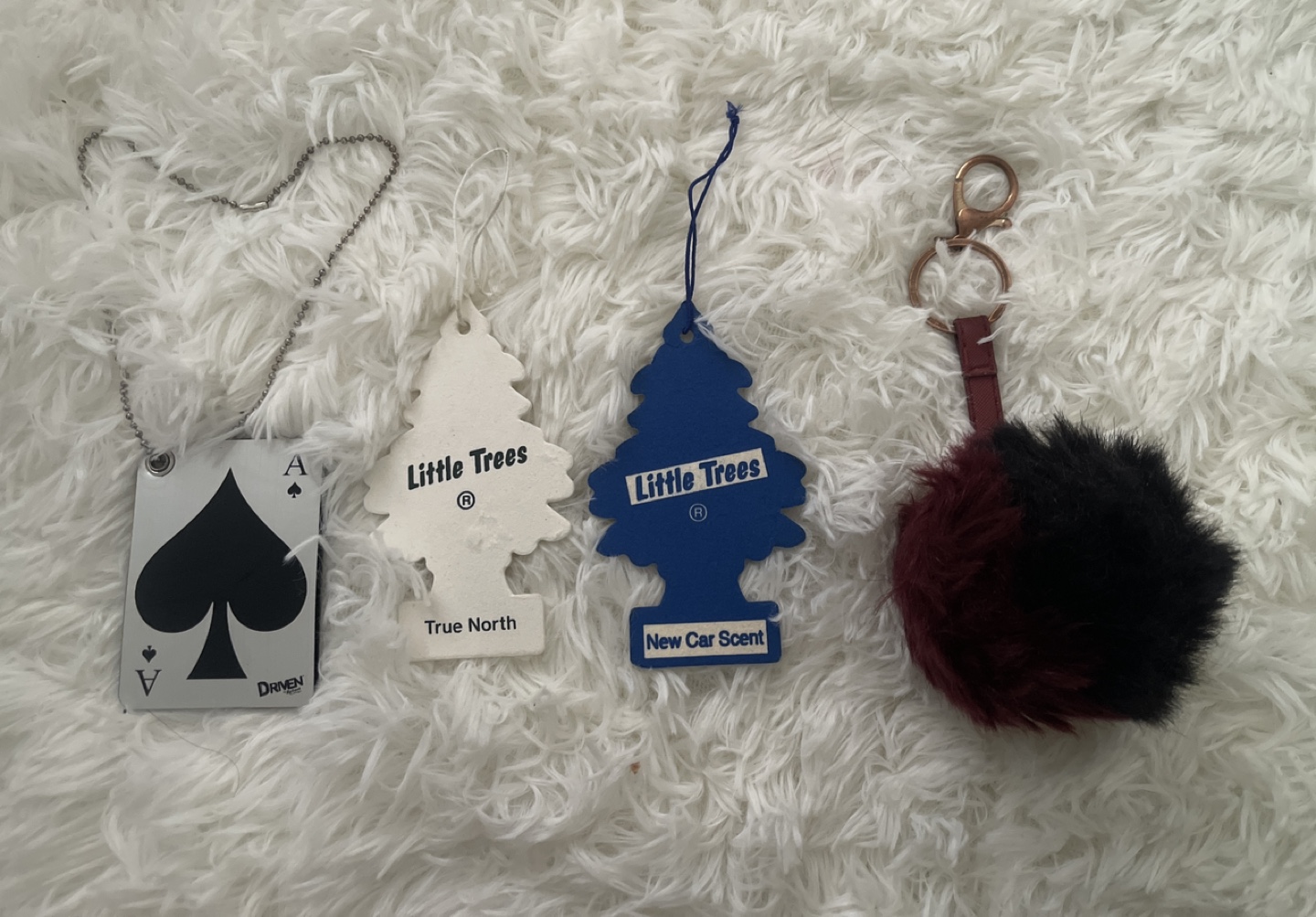 Car Air Fresheners & Pom-pom Keychain