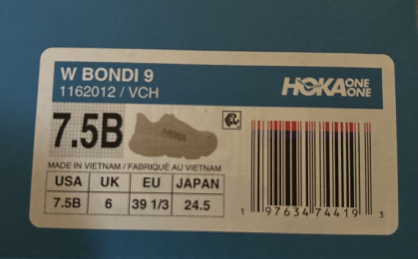 Hoka Bondi 9 Women's Running Shoes - Size 7.5B - Vanilla/Birch - photo 3