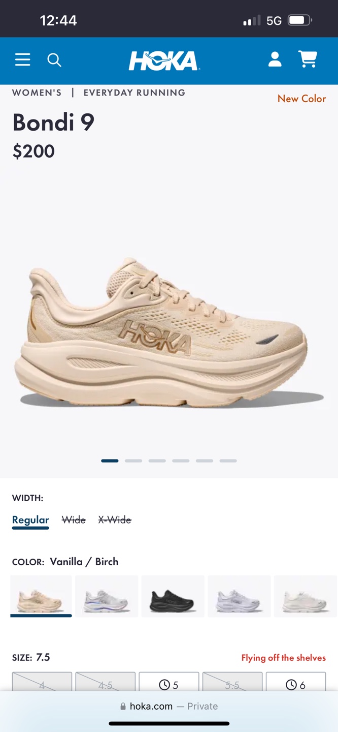 Hoka Bondi 9 Women's Running Shoes - Size 7.5B - Vanilla/Birch - photo 4