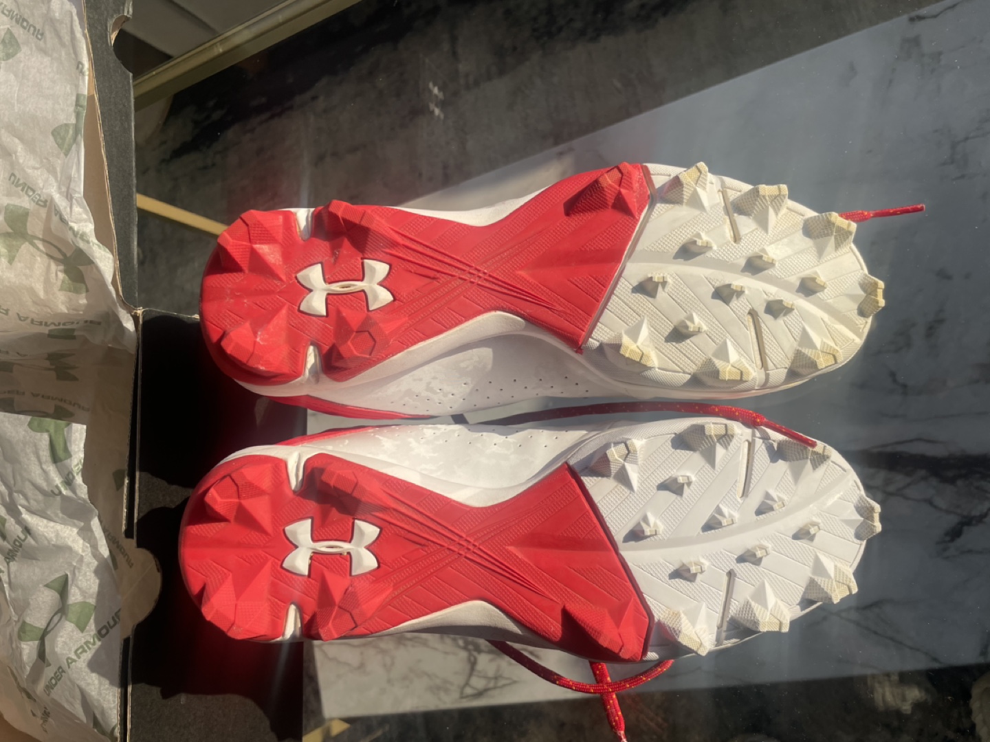 Under Armour Baseball Cleats - Red/White - photo 4
