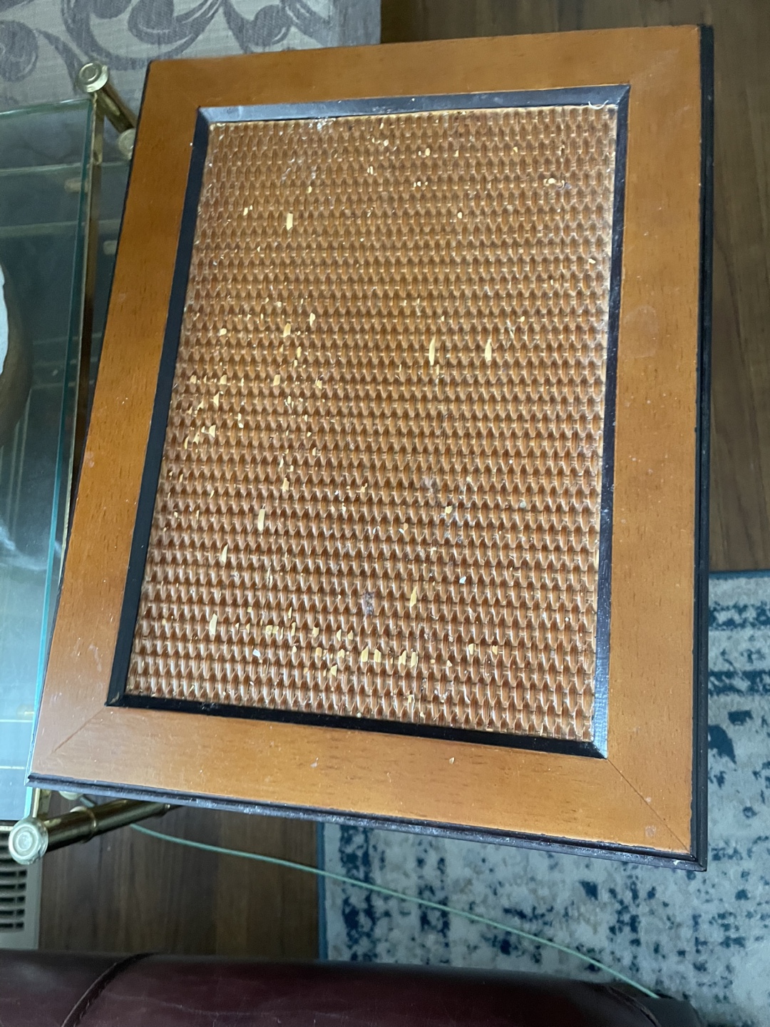 Vintage Four-Shelf Rattan Plant Stand - photo 5