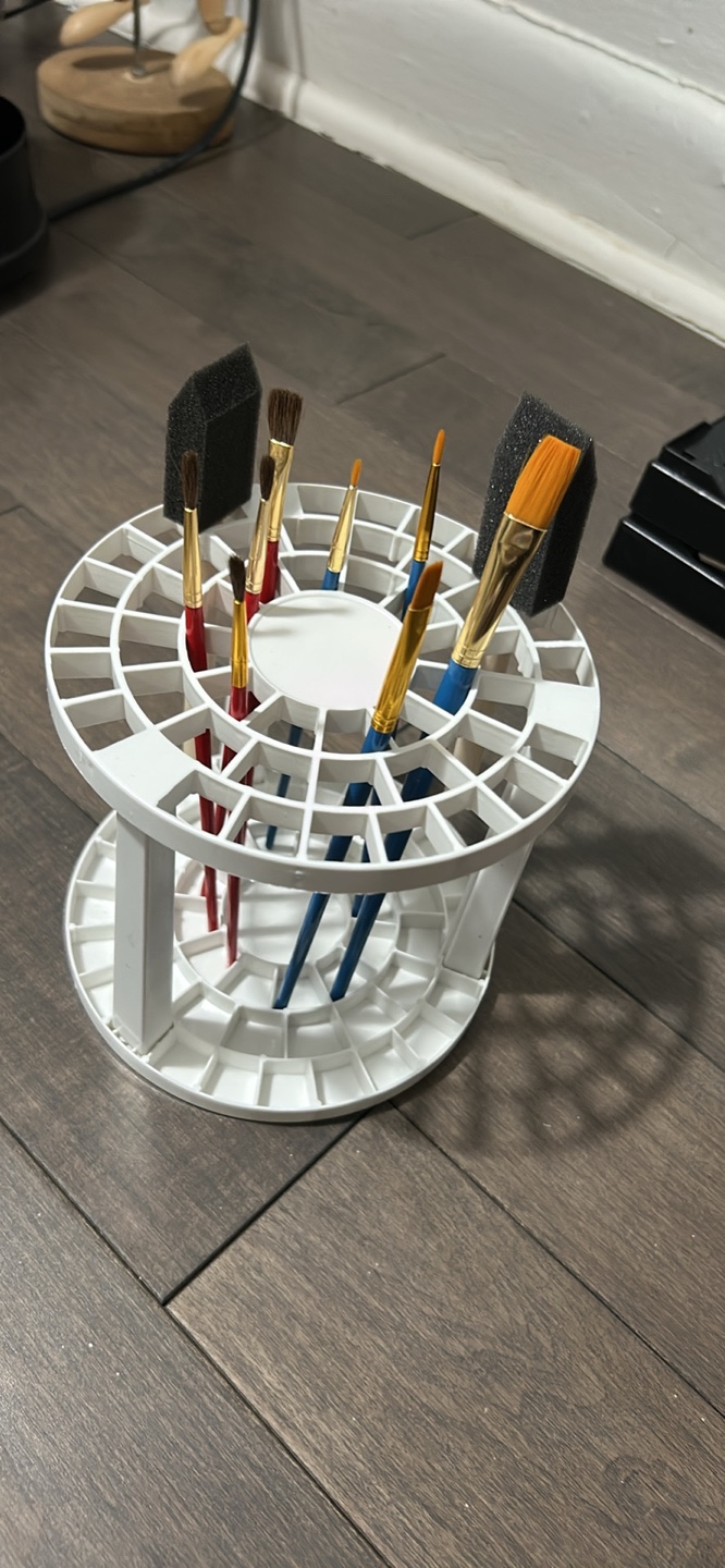 Paint Brush Organizer with Assorted Brushes - photo 2