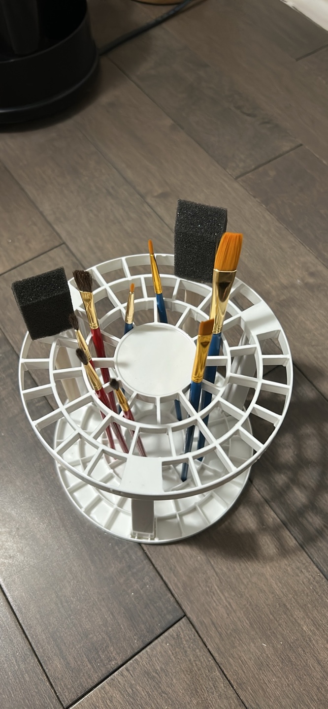Paint Brush Organizer with Assorted Brushes - photo 3