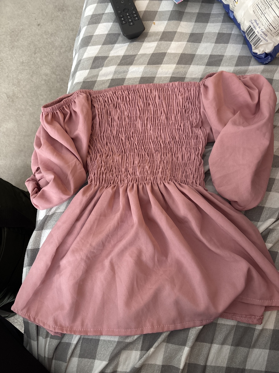 Dusty Rose Off-the-Shoulder Blouse - photo 2