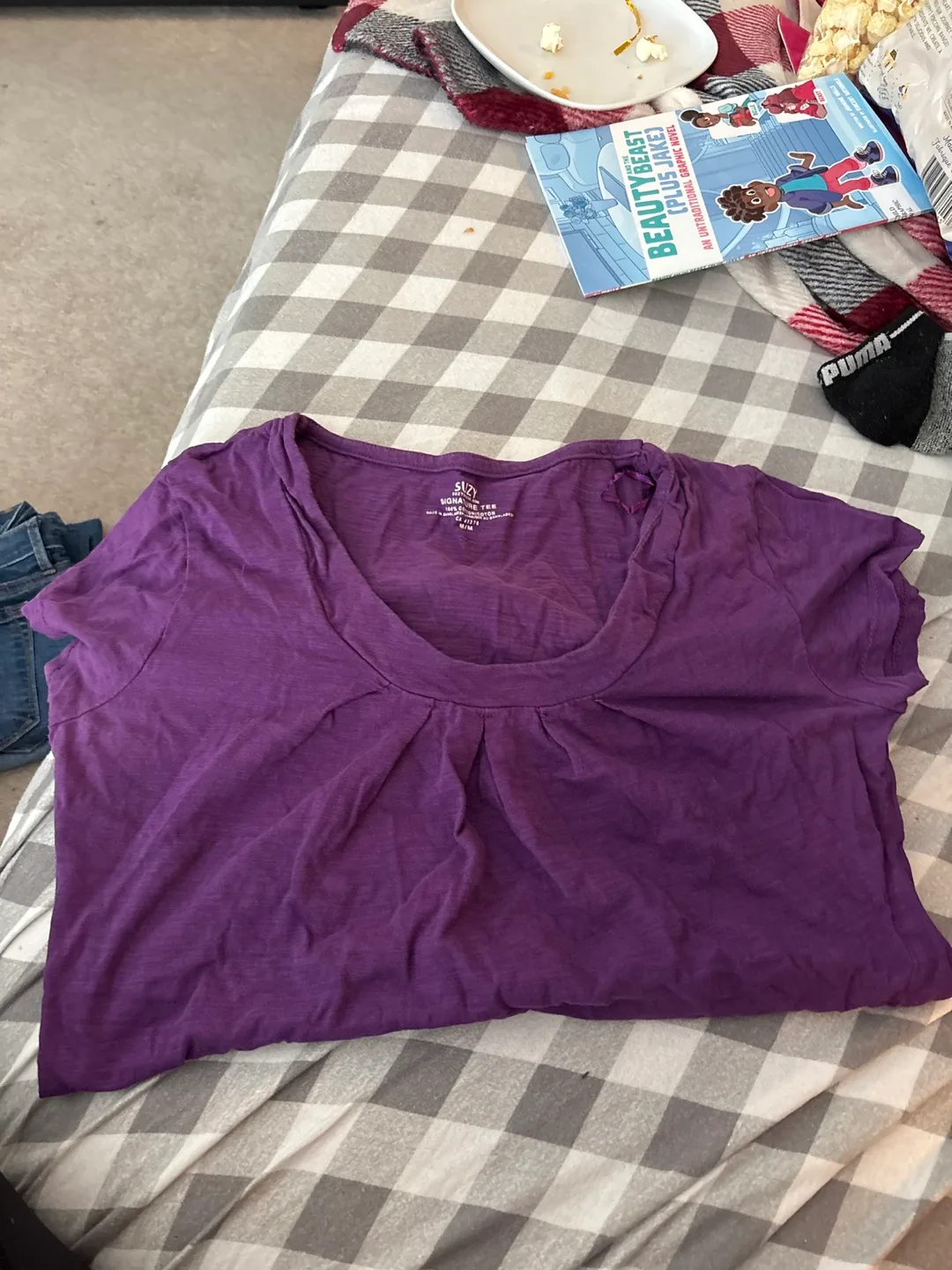 Purple Suzy Shier Short Sleeve T-Shirt image indicator(2)