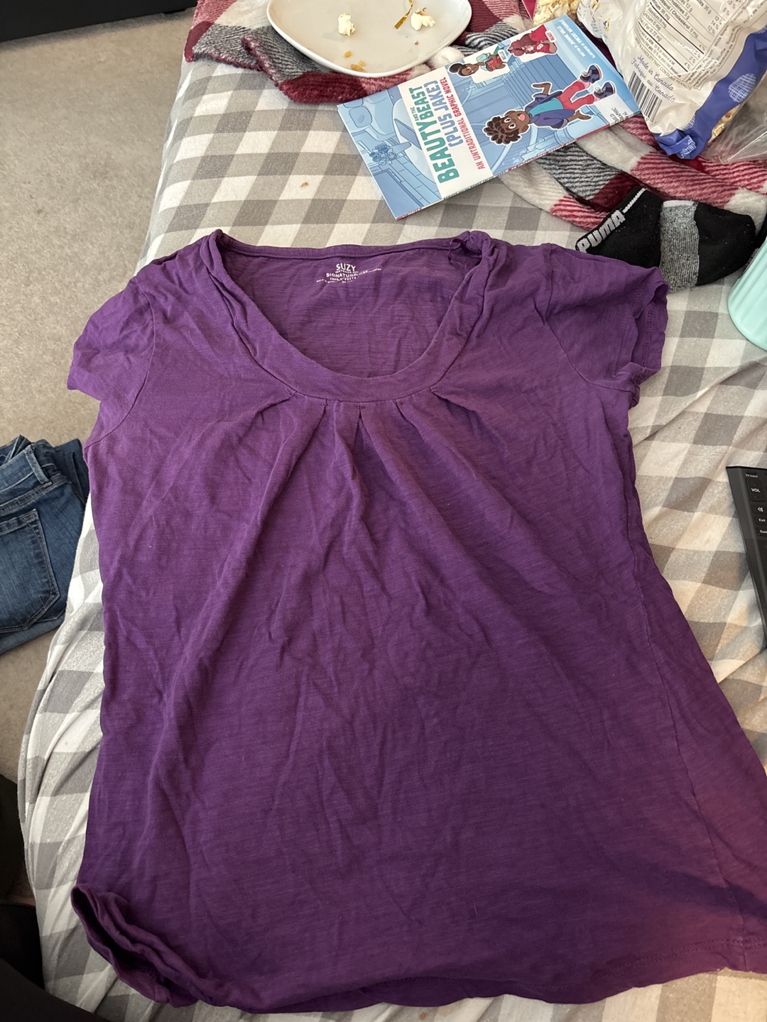 Purple Suzy Shier Short Sleeve T-Shirt