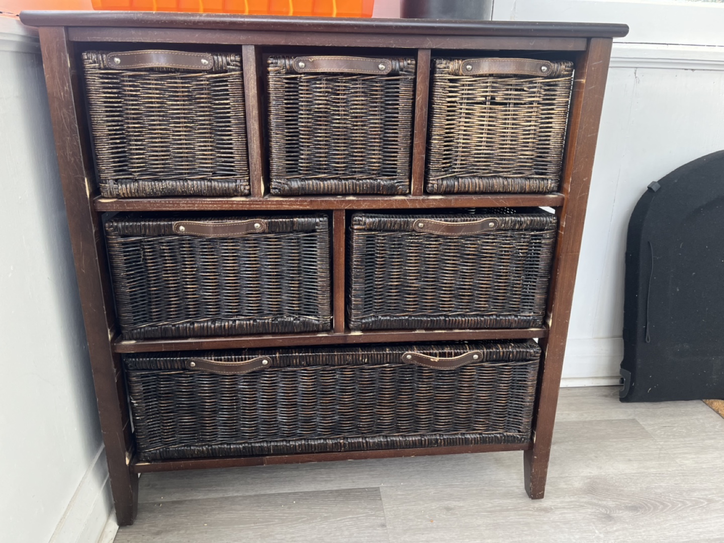 Wicker Basket Storage Chest - photo 5