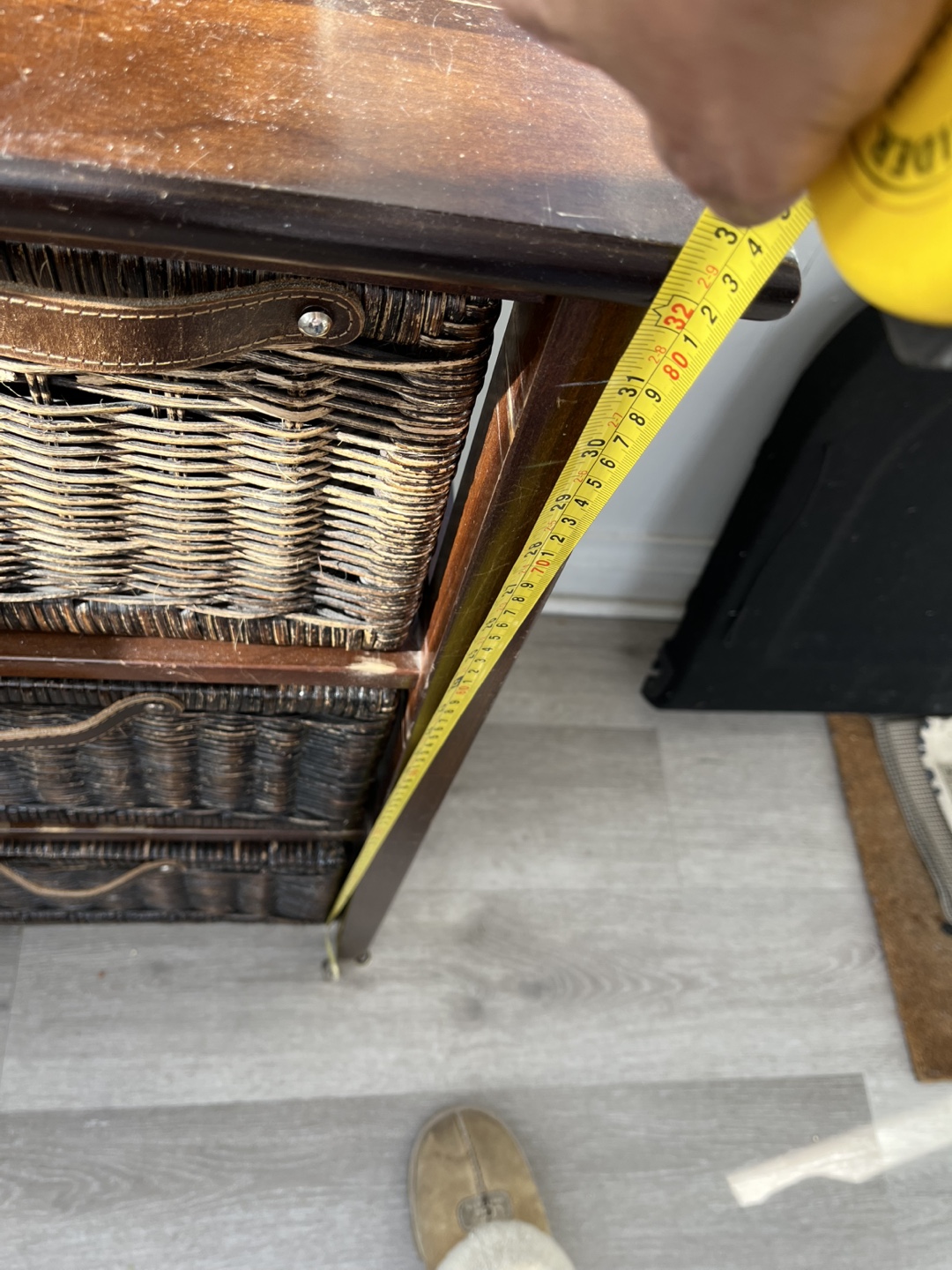 Wicker Basket Storage Chest - photo 2