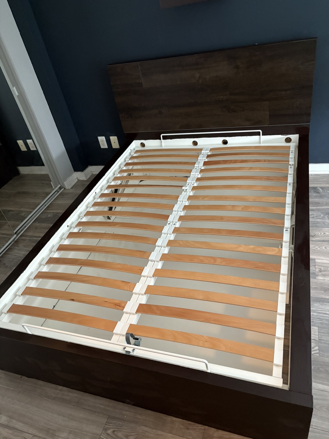 IKEA MALM queen bed frame with storage - photo 2