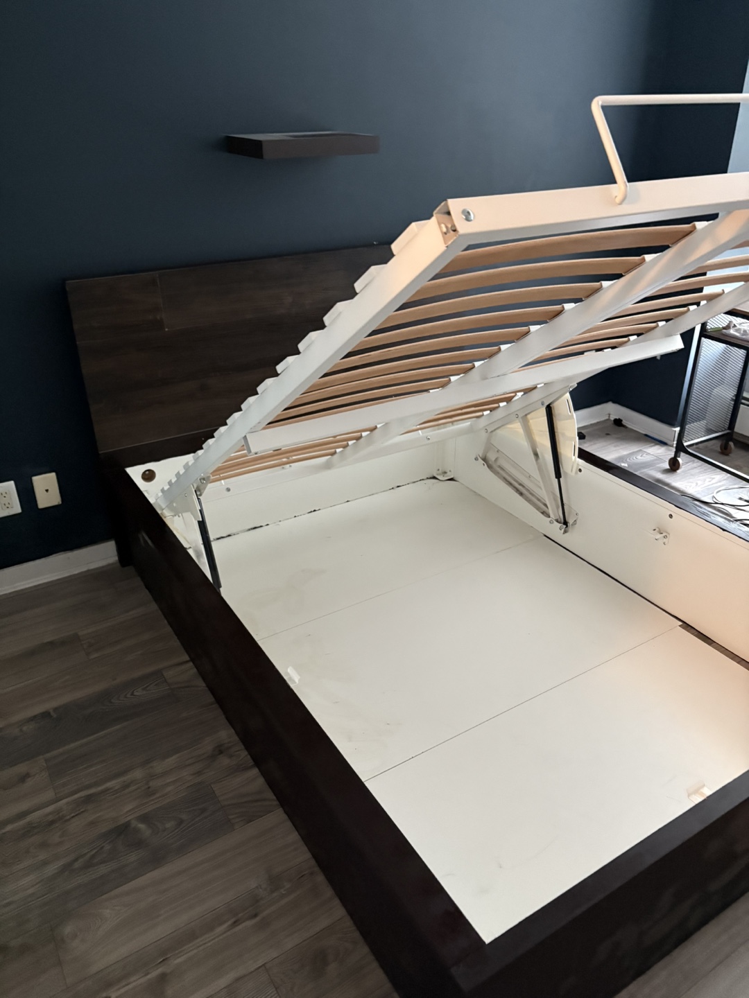 IKEA MALM queen bed frame with storage - photo 3