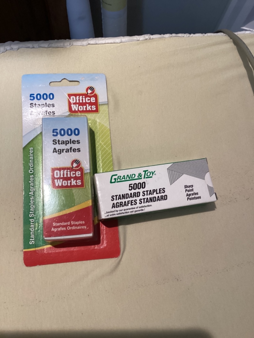 2 BOXES OF STAPLES