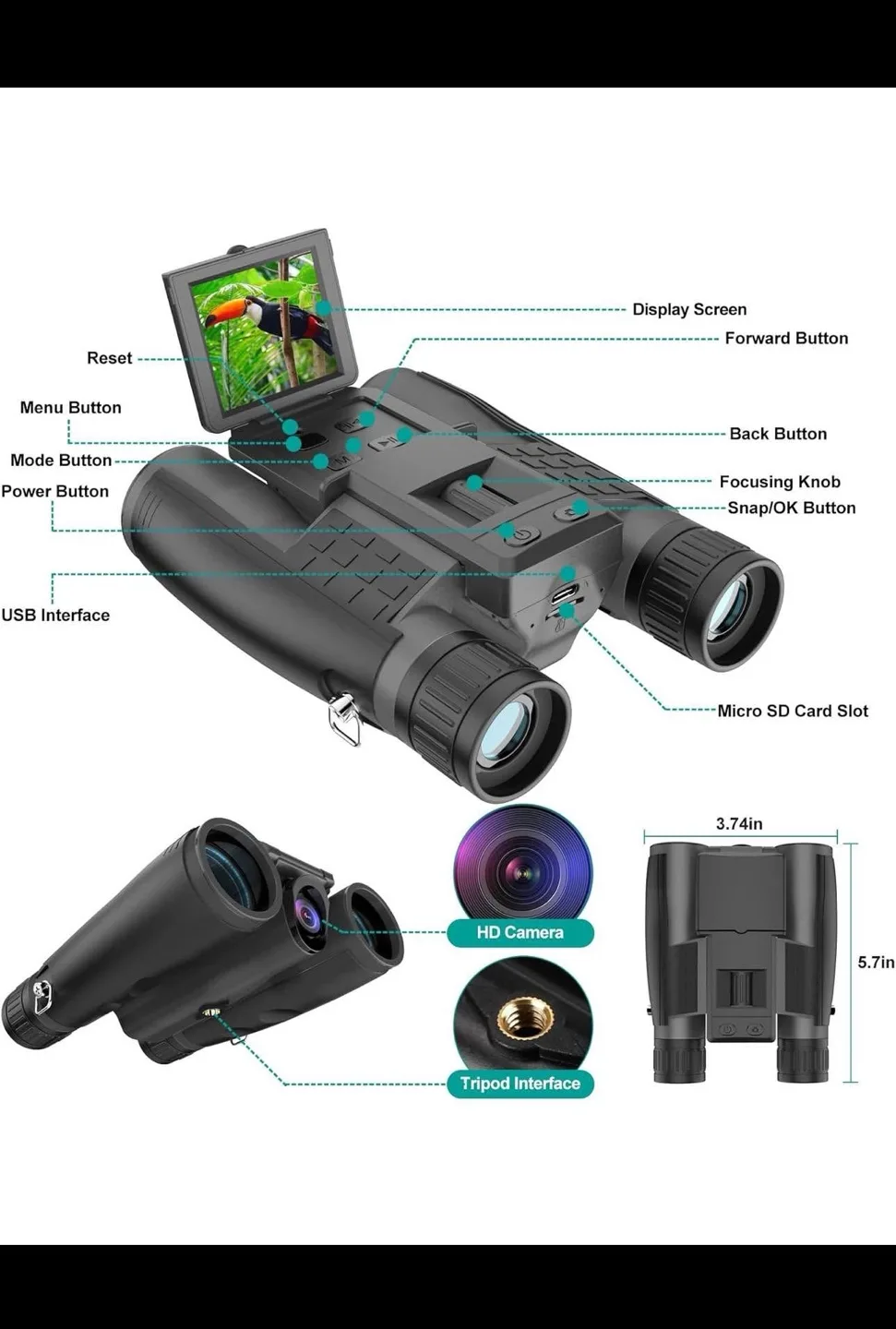 Digital Telescope Binoculars with Camera image indicator(5)