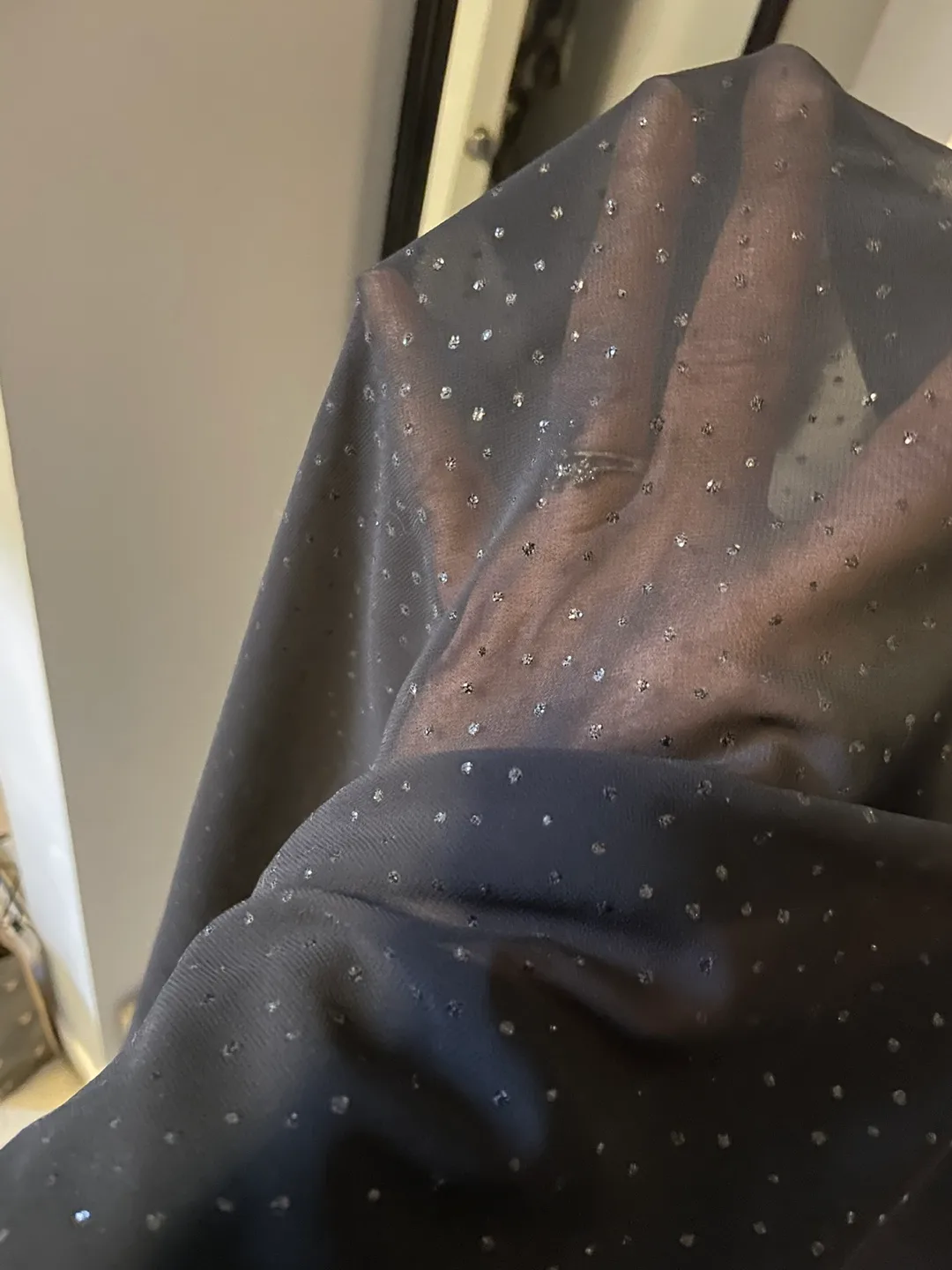 Pretty Black Shimmery long dress image indicator(5)