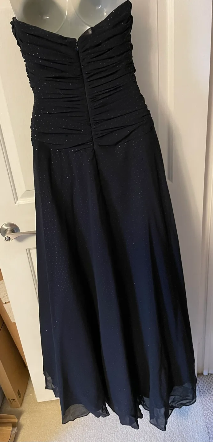 Pretty Black Shimmery long dress image indicator(4)