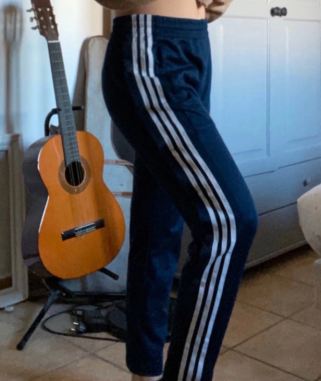 Adidas Women's Navy Blue Zip-Up Hoodie and Track Pants Set - photo 5