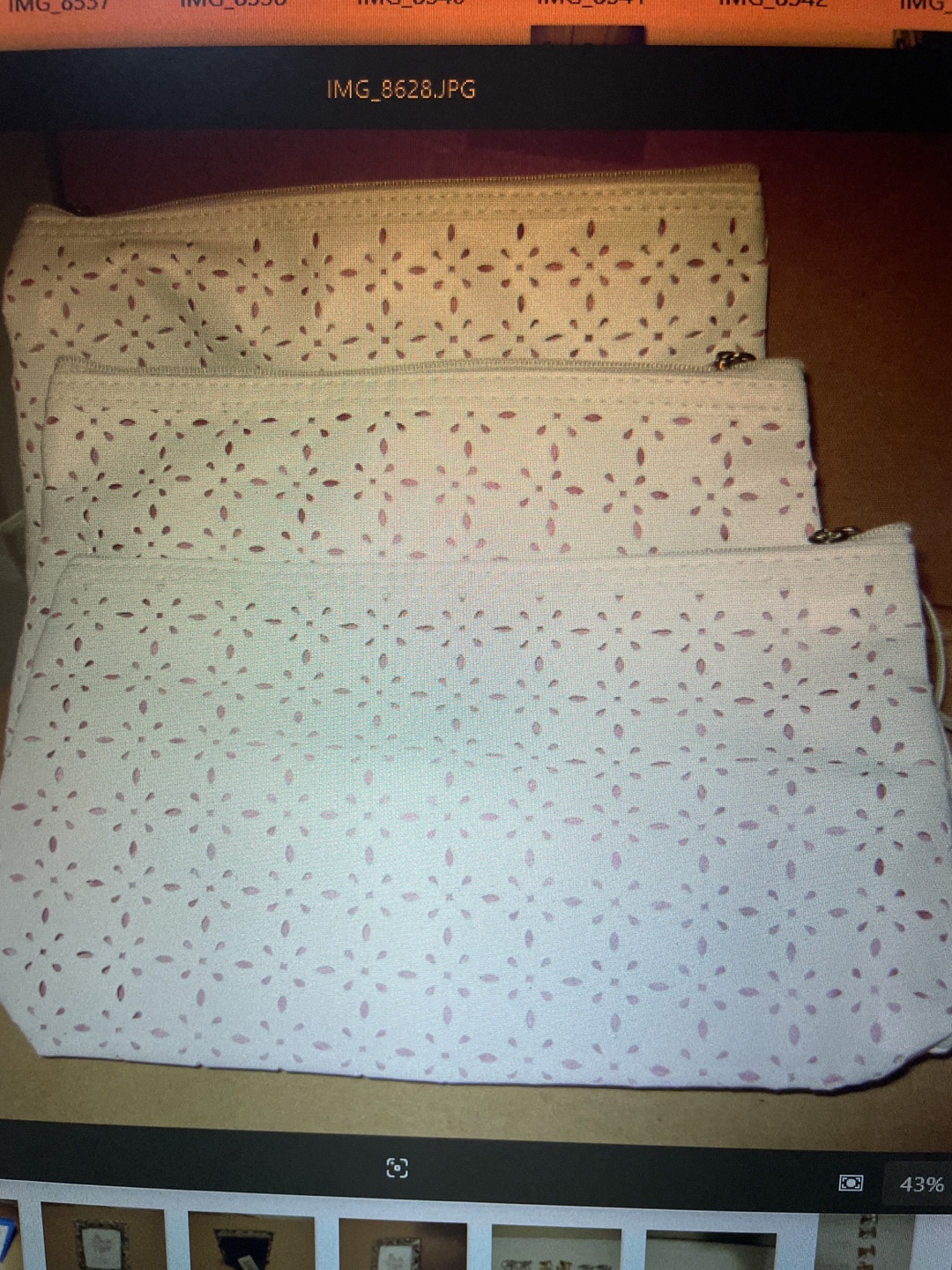 Cut Cosmetic Bags with Tassels