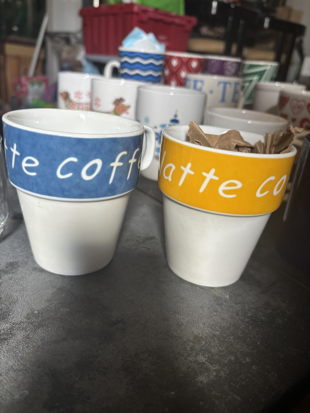 Lot of Coffee Mugs and Pasta Maker - photo 4