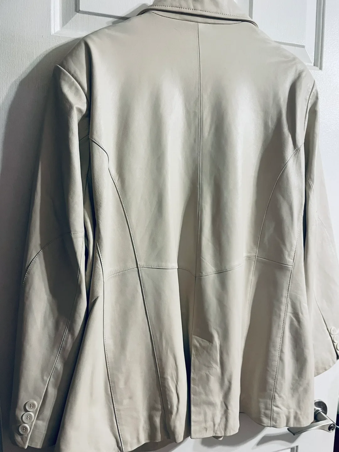 Stylish, Genuine Leather blazer image indicator(2)