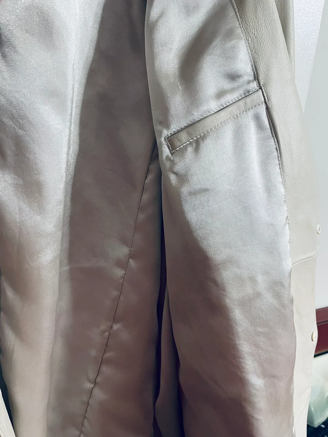 Stylish, Genuine Leather blazer image indicator(4)