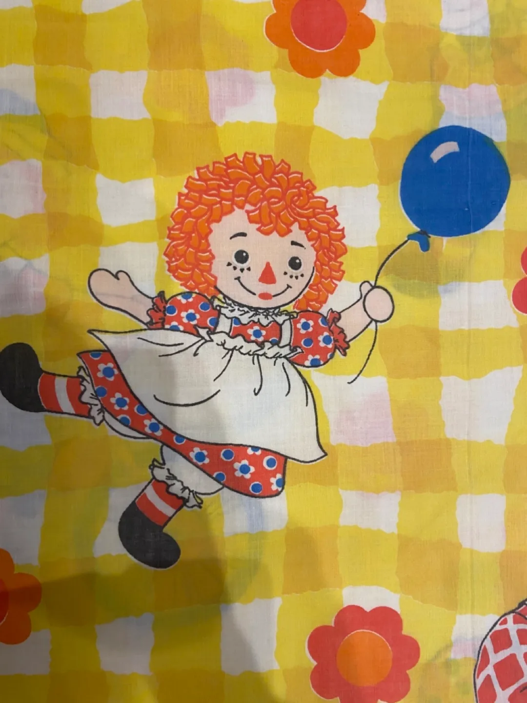 Vintage Raggedy Ann & Andy Twin Flat Sheet and Fitted Sheet Set image indicator(2)