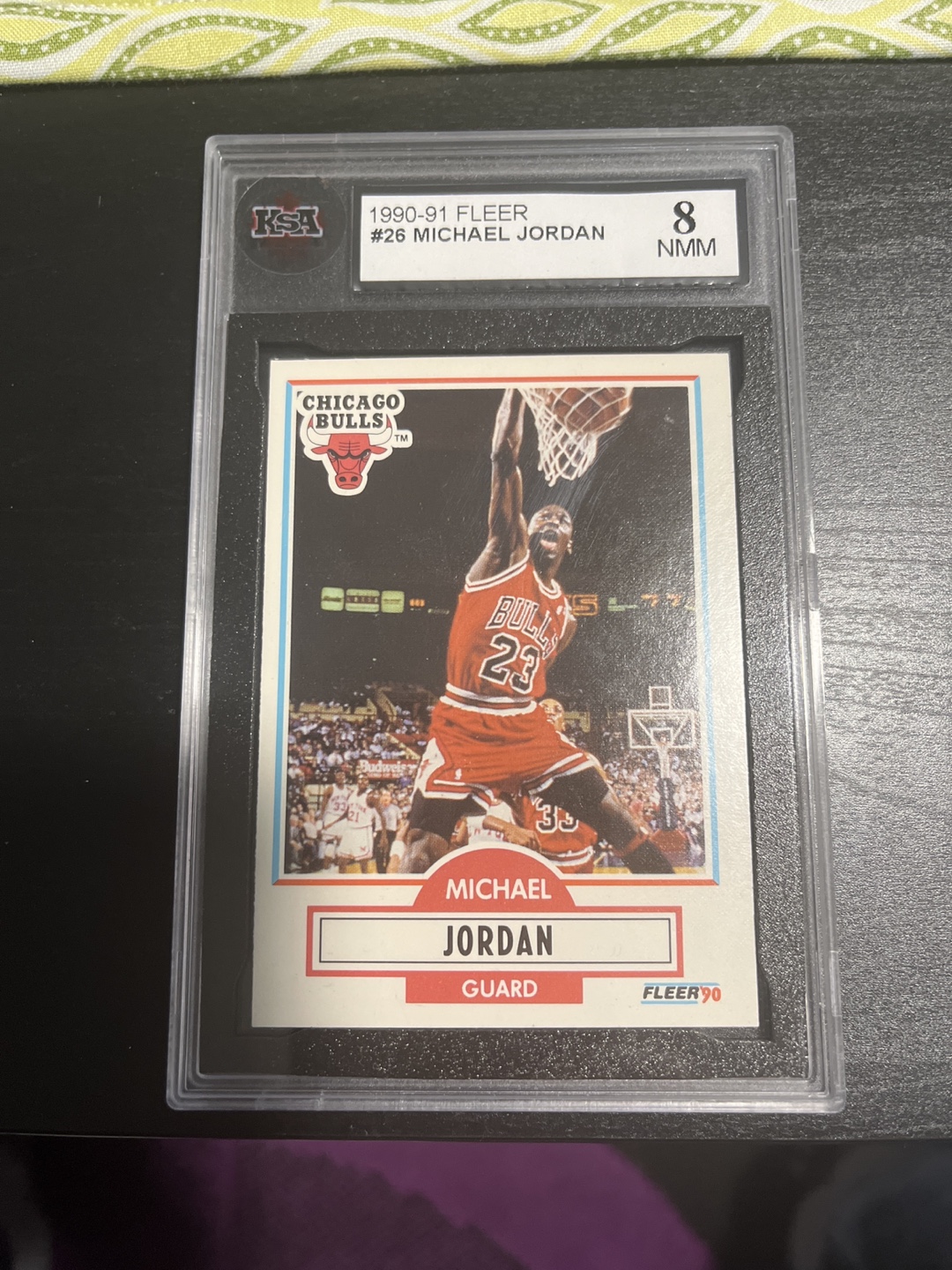 1989-90 Fleer Michael Jordan #26 Rookie Card - Graded 8 NMM