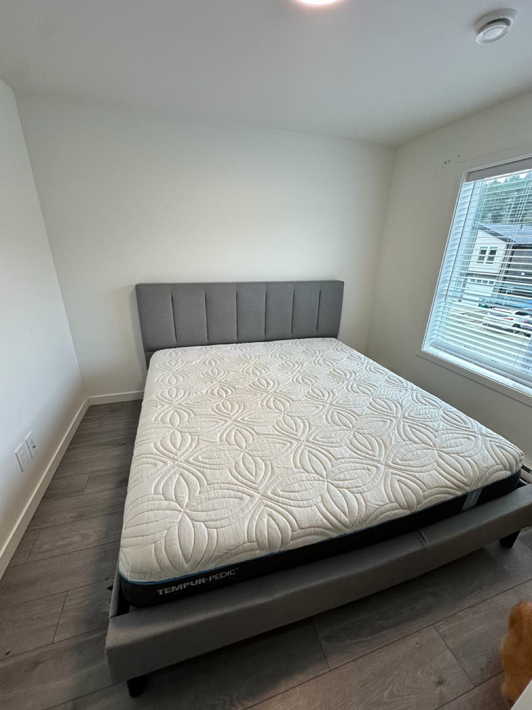 King Tempur-Pedic Mattress and platform