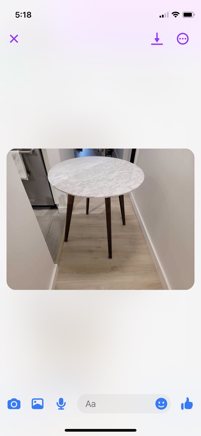 MCM style: Marble Table & 2 bent plywood ‘Peanut Chairs” - photo 3