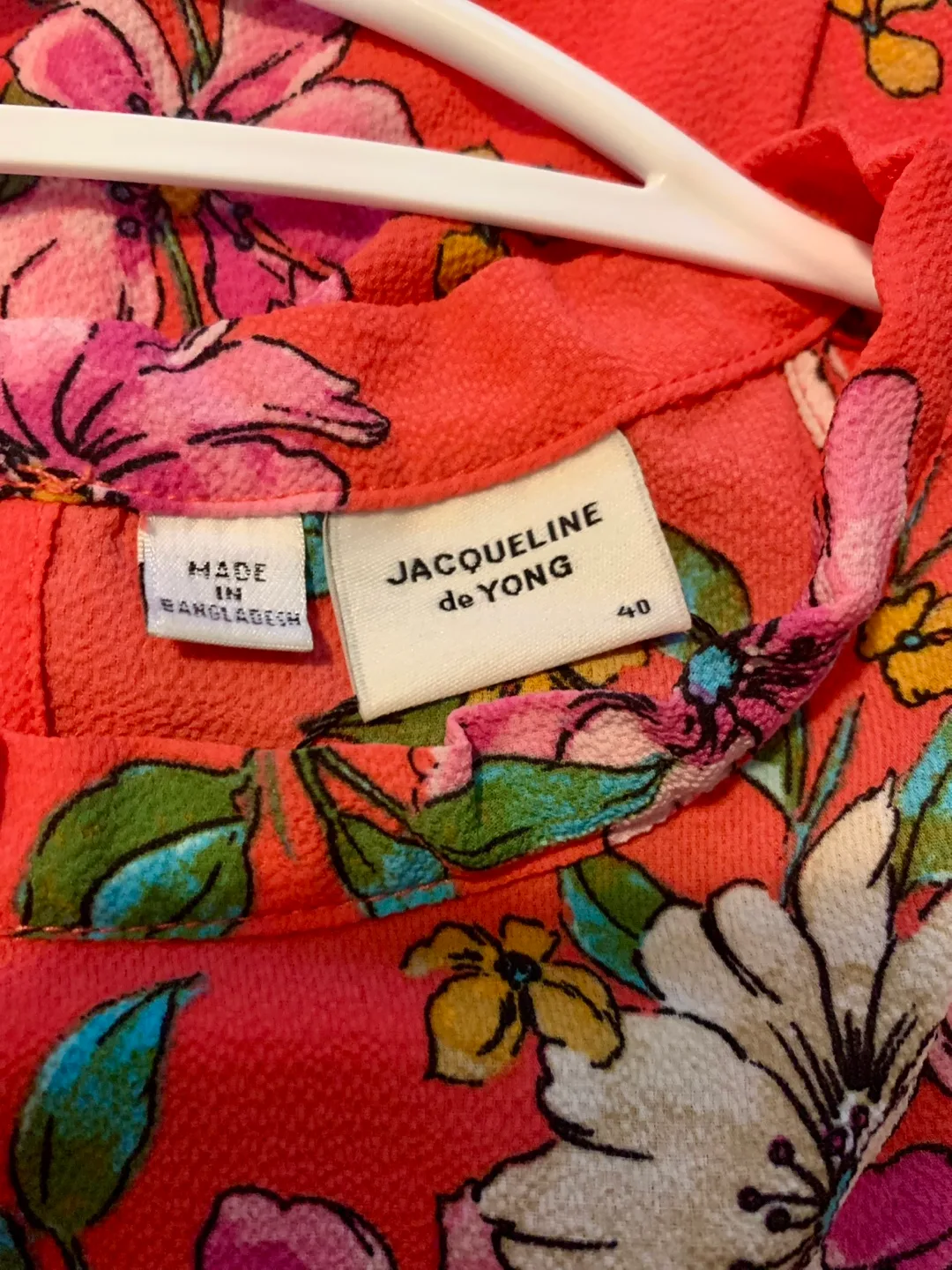 Beautiful Floral on Coral Midi Summer Dress (NWT) image indicator(5)