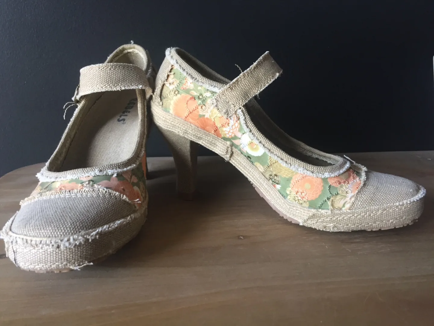 Rebels Floral Mary Jane Heels - Size 8 image indicator(4)