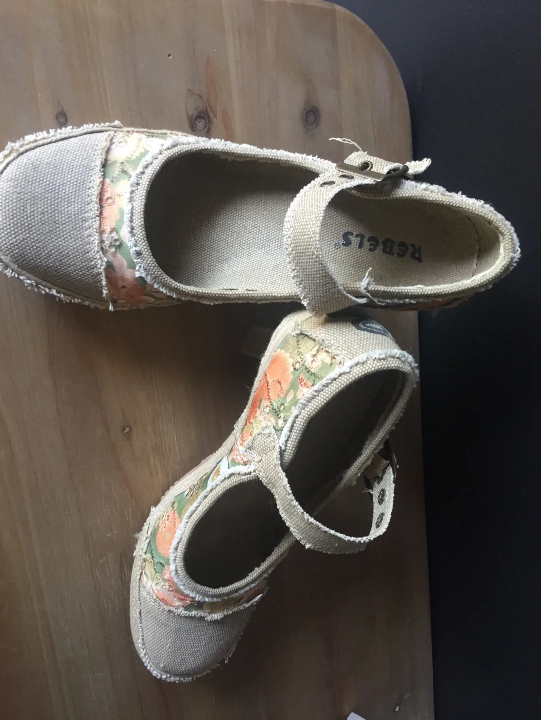 Rebels Floral Mary Jane Heels - Size 8 image indicator(3)