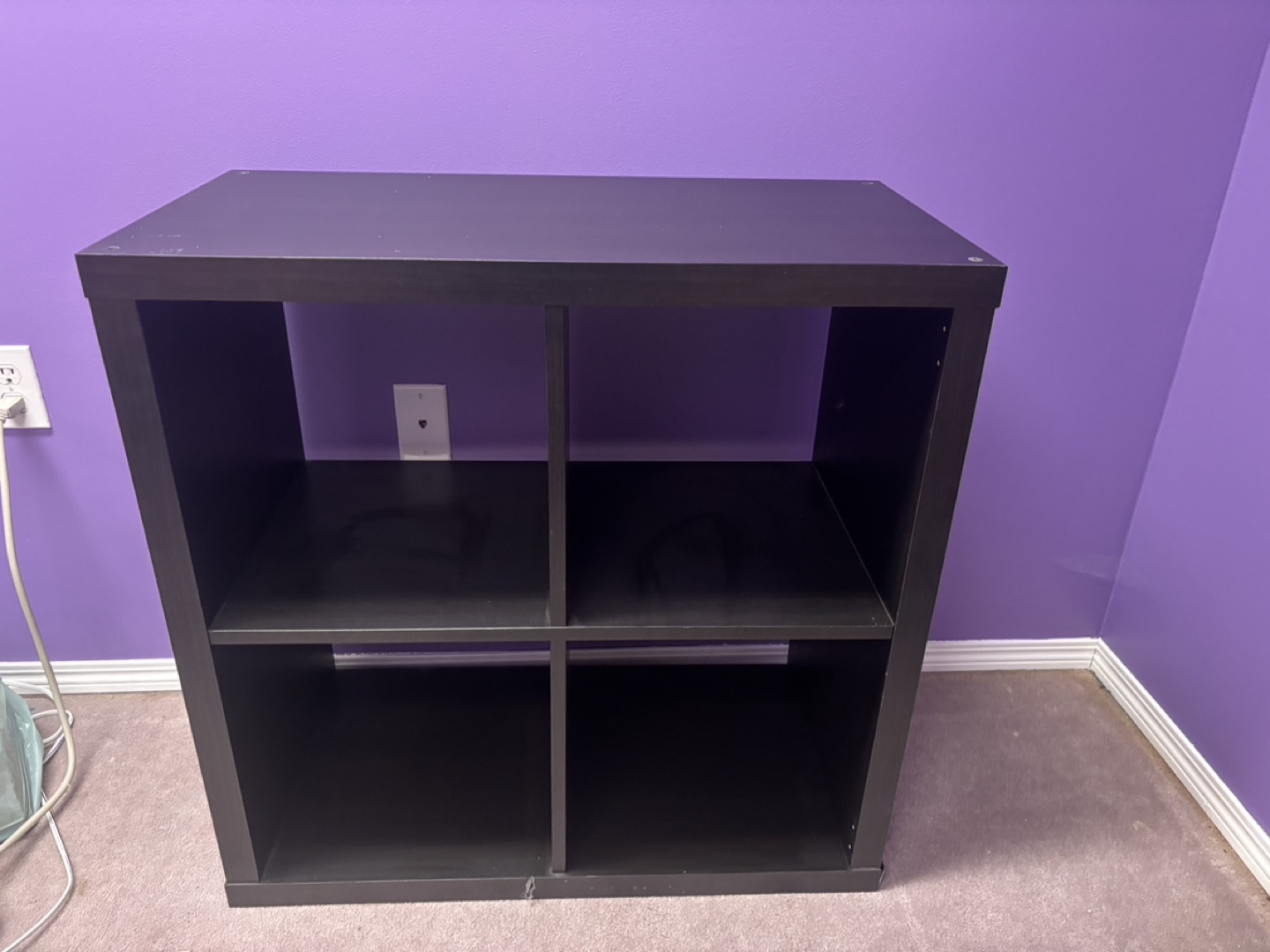 IKEA Black Cube Storage Shelf