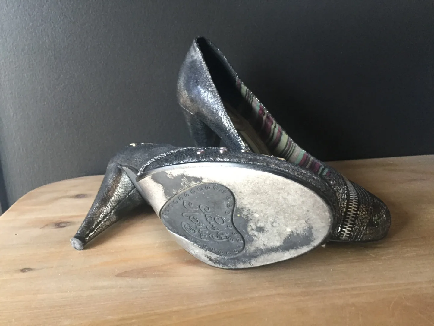 Women's Metallic High Heels - Size 8 image indicator(3)