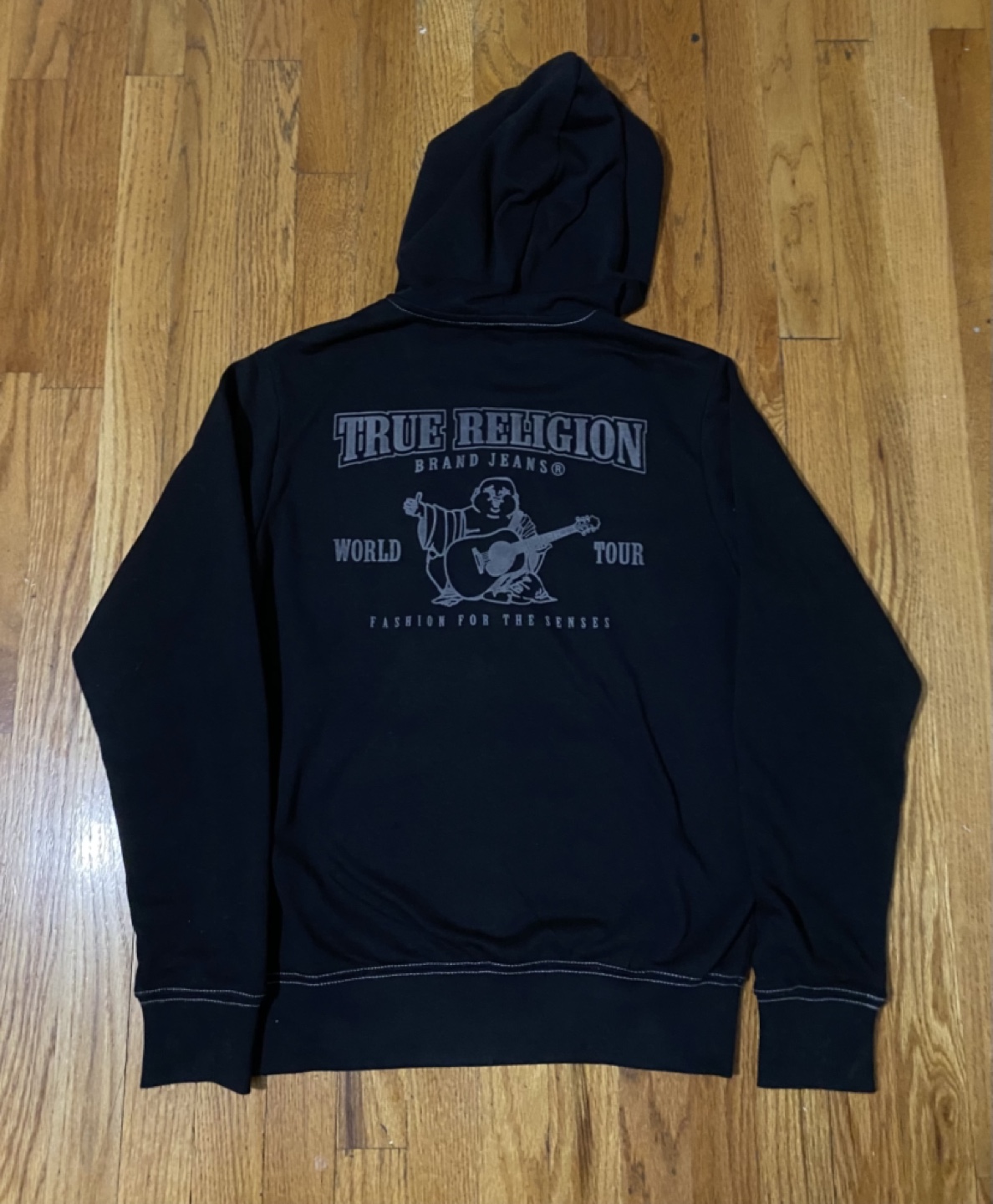 True Religion World Tour Hoodie Zip-Up Size Small - photo 2