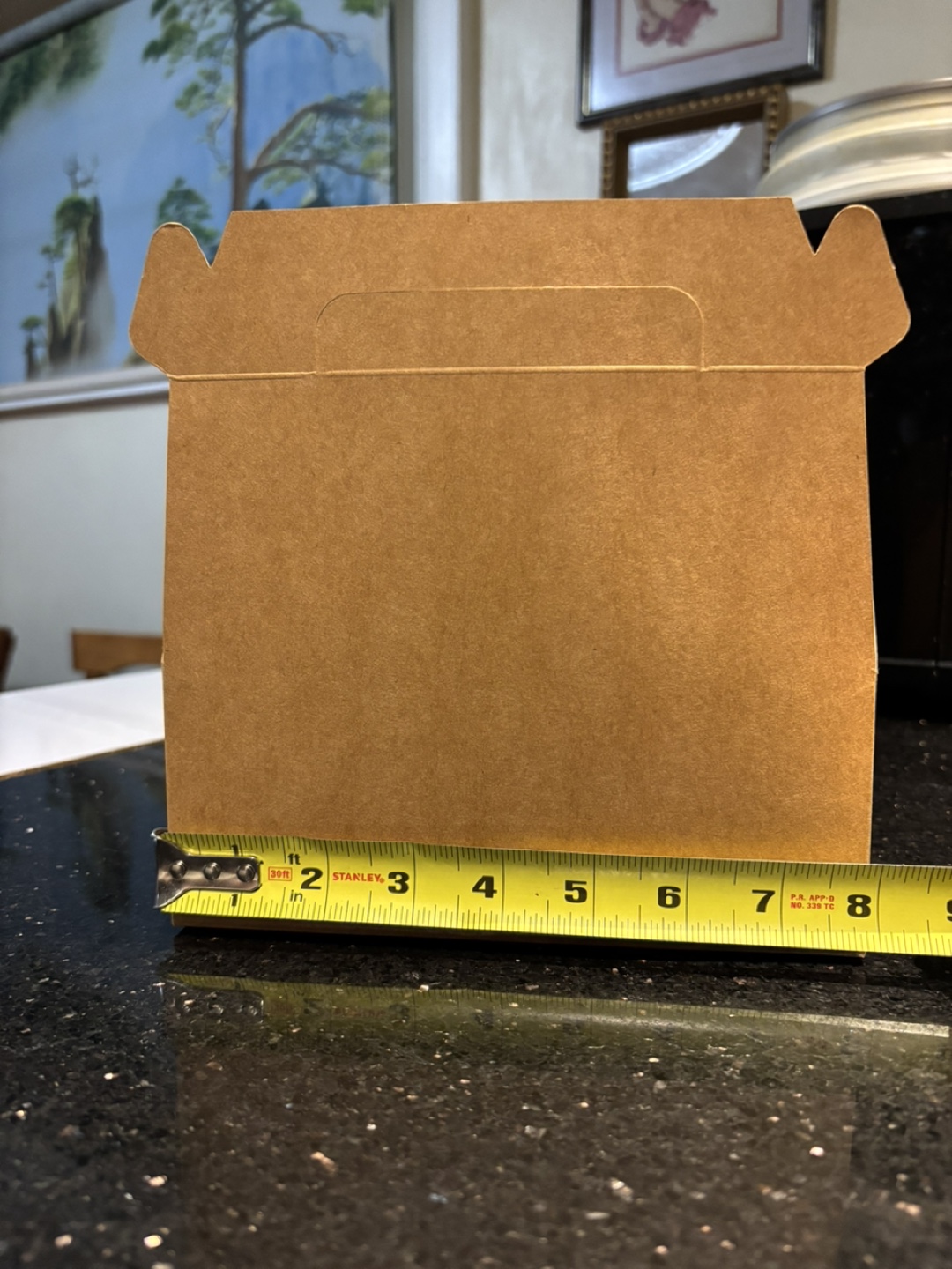 Brown cardboard for take out food containers. - photo 4