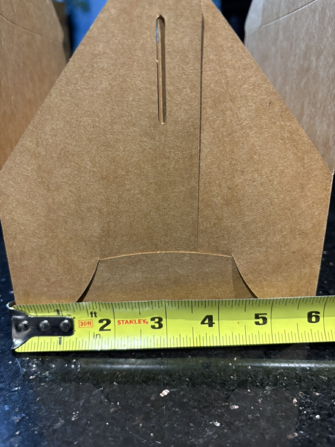 Brown cardboard for take out food containers. - photo 2