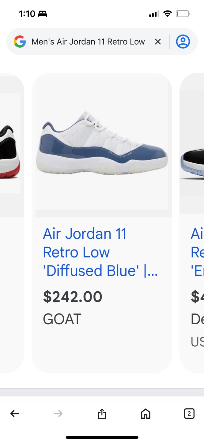 Air Jordan 11 Retro Low 'Diffused Blue'