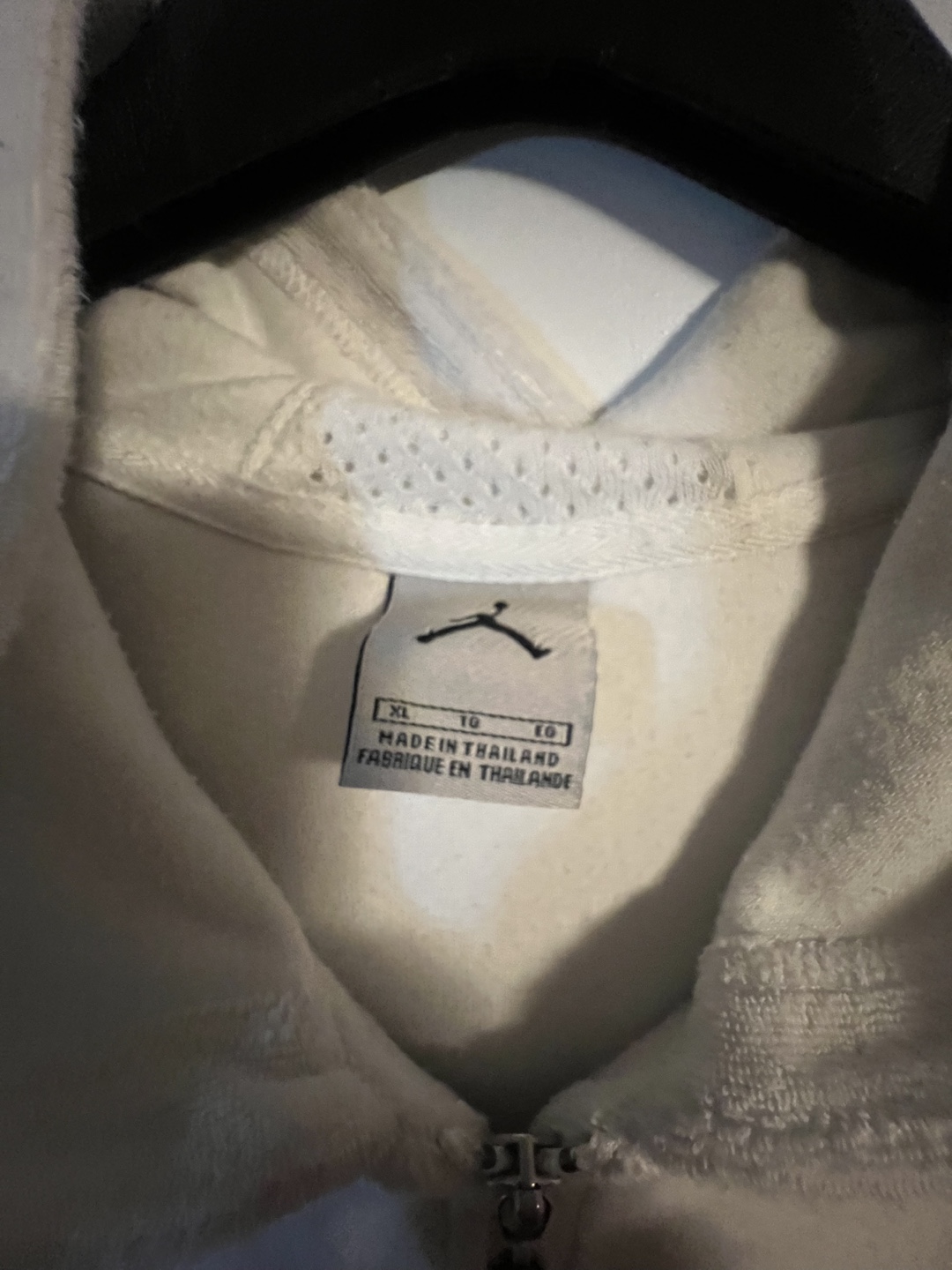 Jordan Brand Vintage  White Sleeveless Hoodie Zip-Upize XL - photo 4