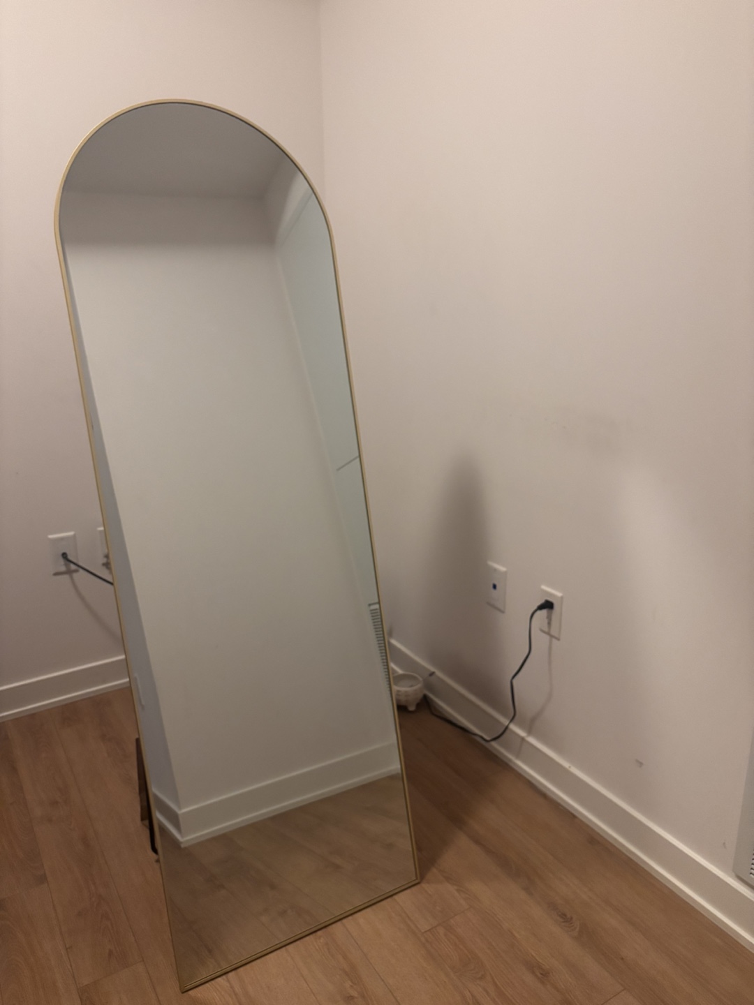 Full-Length Arch Mirror - Gold Frame - photo 2