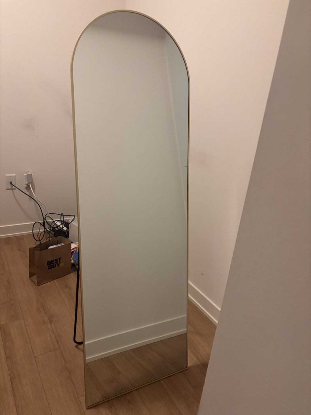 Full-Length Arch Mirror - Gold Frame
